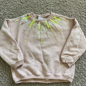 Kids Pink Sequin Sweatshirt